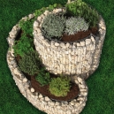 La jardinière gabion en spirale : le potager de votre jardin