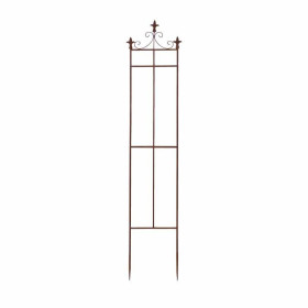 Treillage de jardin en acier rouillé lys S 32 x 1,9 x 164,5 cm