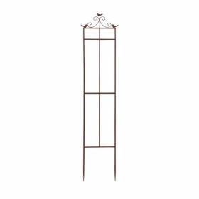 Treillage de jardin en acier rouillé oiseau S 31,8 x 2,3 x 160 cm