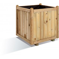 Jardinière en bois carrée Vendôme 60 x 60 x 65 cm