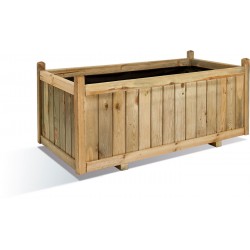Jardinière en bois rectangulaire Vendôme 120 x 60 x 50 cm