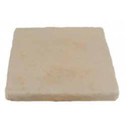 Pavé de terrasse en pierre reconstituée à coller 16 x 16 x 1,8 cm ocre