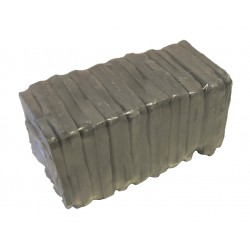 Pavé de terrasse en pierre reconstituée à coller 16 x 16 x 1,8 cm gris clair