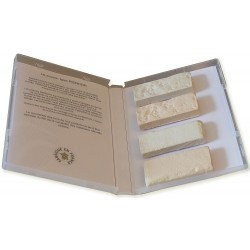 Kit margelle en pierre reconstituée avec escalier roman 4,5 x 8,5 ml bois foncé