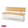 Banc de Jardin en Gabion Calma 155 x 40 cm Avec Galets
