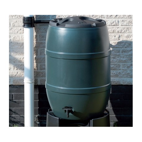 Récupérateur d'eau en forme de tonneau - PE, 210 l, vert - H97 x Ø57 cm Récupérateur d'eau en forme de tonneau - PE, 210 l, vert - H97 x Ø57 cm