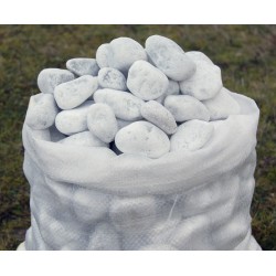 Jardinière en acier ronde gabion 146 x 146 x 80 cm avec galets