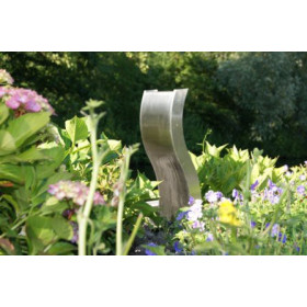 Cascade de jardin en inox rectangulaire Genova 40 x 12 x 100 cm
