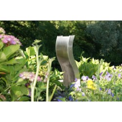 Cascade de jardin en inox rectangulaire Genova 40 x 12 x 100 cm