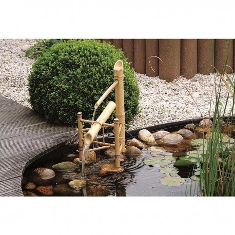 Cascade de jardin en bois Bambou 39 x 13,5 x 69 cm