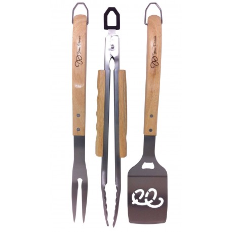 Lot 3 Ustensiles Barbecue Bois Lot 3 Ustensiles Barbecue Bois