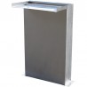 Cascade de jardin en inox rectangulaire Venezia 36,5 x 9 x 50 cm