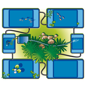 Bassin de jardin en polyéthylène Quadra C1 118 x 78 x 70 cm