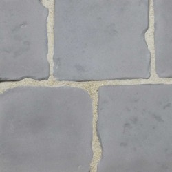 Pavé de terrasse en pierre reconstituée à coller 16 x 16 x 1,8 cm gris clair