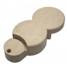 Bordure de jardin en PVC bio beige sans élément de finition 192 x 10 x 5 cm