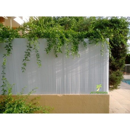 Canisse de jardin en PVC 300 x 120 cm blanc Canisse de jardin en PVC 300 x 120 cm blanc