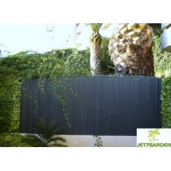 Canisse de jardin en PVC 300 x 120 cm gris anthracite