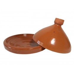 Plat tajine de cuisson en terre cuite vernissé 31 cm