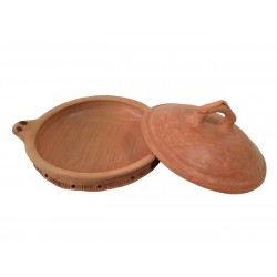 Plat Tajine Tagra de Cuisson en Terre Cuite 29 cm