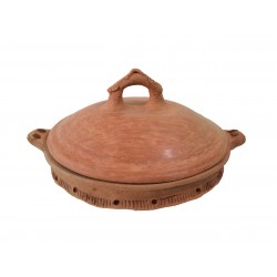 Plat Tajine Tagra de Cuisson en Terre Cuite 29 cm