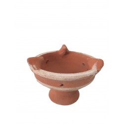 Plat tajine de cuisson en terre cuite 29 cm et son brasero sans armature