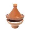 Plat tajine de cuisson en terre cuite 29 cm et son brasero sans armature