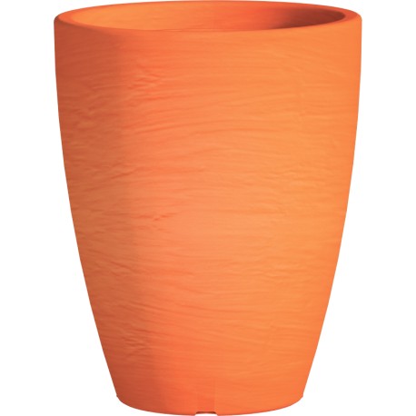 Jardiniere en polypropylène conique Adone Round 30 x 30 x 38 cm orange