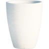 Jardiniere en polypropylène conique Adone Round 30 x 30 x 38 cm blanc