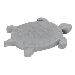Pas japonais de jardin en pierre reconstituée animaux tortue gris clair 30 x 28 x 3 cm