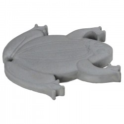 Pas japonais de jardin en pierre reconstituée animaux grenouille gris clair 30 x 28 x 3 cm