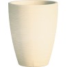 Jardiniere en polypropylène conique Adone Round 30 x 30 x 38 cm beige