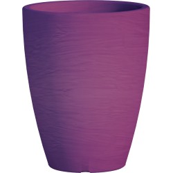Jardiniere en polypropylène conique Adone Round 30 x 30 x 38 cm violet