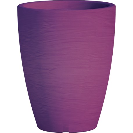 Jardiniere en polypropylène conique Adone Round 30 x 30 x 38 cm violet