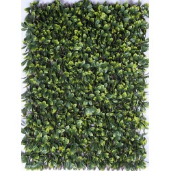 Haie artificielle de jardin en PVC feuilles de Troène 200 x 100 cm