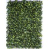 Haie artificielle de jardin en PVC feuilles de Troène 200 x 100 cm