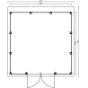 Abri de jardin en béton NOAH 9,83 m2 graphite gris