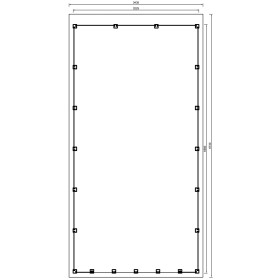 Abri de jardin en béton ELYA 19,66 m2 graphite anthracite