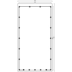 Abri de jardin en béton ELYA 19,66 m2 graphite anthracite