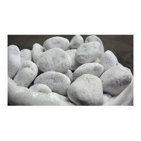 Jardinière en acier carrée gabion 50 x 50 x 100 cm avec galets