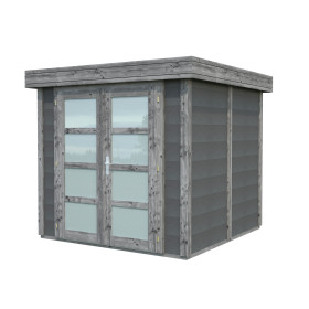 Abri de jardin en béton EMMA 4,37 m2 graphite anthracite