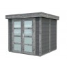 Abri de jardin en béton EMMA 4,37 m2 graphite anthracite