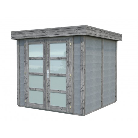 Abri de jardin en béton EMMA 4,37 m2 graphite gris Abri de jardin en béton EMMA 4,37 m2 graphite gris