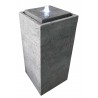 Fontaine de jardin en béton fibré Pillar 35 x 35 x 75 cm gris