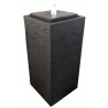 Fontaine de jardin en béton fibré Pillar 35 x 35 x 75 cm brun