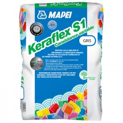 Mortier colle KERAFLEX S1 MAPEI sac de 25 kg gris