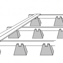 Plot de terrasse en béton 24 x 24 x 10 cm gris