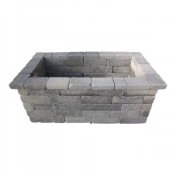 Jardinière en Béton Rectangulaire 136 x 76 x 55 cm Gris Nuancé