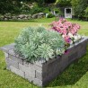 Jardinière en Béton Rectangulaire 136 x 76 x 35 cm Gris Nuancé