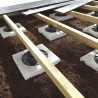 Dalle stabilisatrice pour plot en béton 28 x 28 x 5 cm