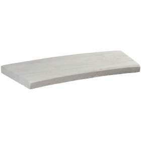 Margelle en pierre naturelle bord chanfreiné courbe 60 x 28 x 3 cm